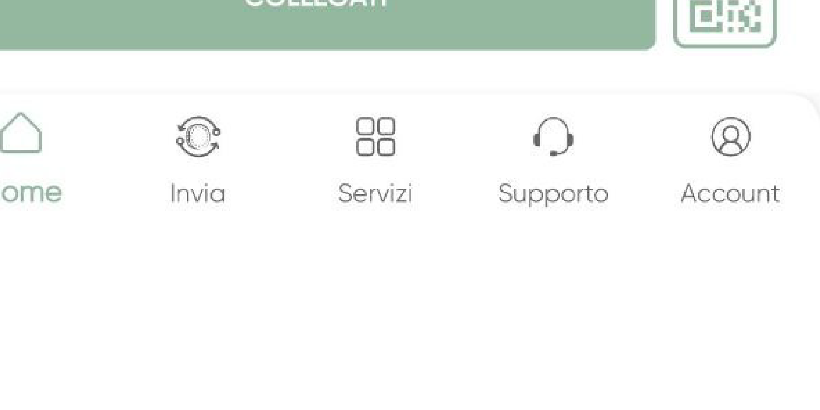 Sezione Account